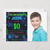 Invitation photo de garçon (Devant)