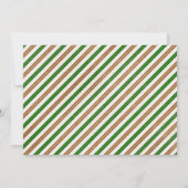 Invitation Photo de garçon de noir de vert de fête (Dos)