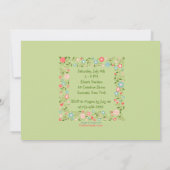 Invitation photo de Garden Flowers (Dos)