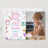 Invitation photo de gâteau de cuisson (Devant)