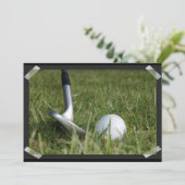 Invitation photo de golf (Debout devant)