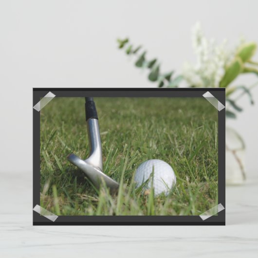 Invitation photo de golf (Debout devant)