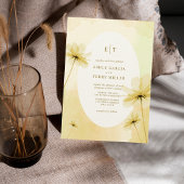 Invitation Photo de grâce de l'heure d'or et Mariage de monog