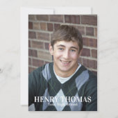 Invitation Photo de graduates Simple Classe of Red Gold (Devant)