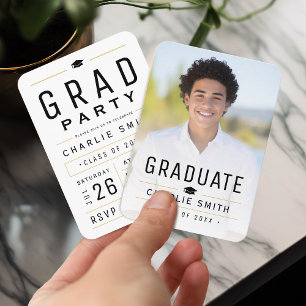 Invitation photo de graduation de la photographie