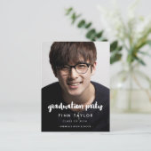 Invitation photo de graduation de police moderne (Debout devant)