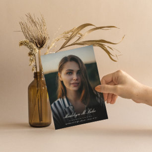 Invitation Photo de graduation de Script traditionnel 2023