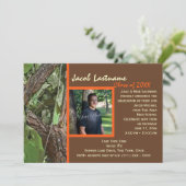 Invitation Photo de Graduation des arbres forestiers (Debout devant)