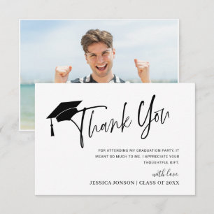 Invitation Photo de graduation minimaliste simple moderne