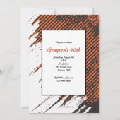 Invitation Photo de grunge rouillé (Dos)