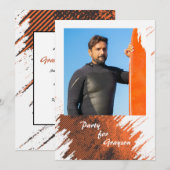 Invitation Photo de grunge rouillé (Devant / Derrière)