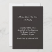 Invitation Photo de Grunge Vintage Camera (Dos)