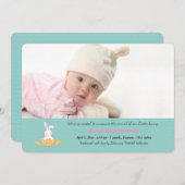 Invitation photo de Hatchling de Pâques Horizontal (Devant / Derrière)