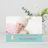 Invitation photo de Hatchling de Pâques Horizontal (Debout devant)