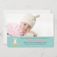 Invitation photo de Hatchling de Pâques Horizontal