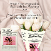 Invitation Photo de journal Maid of Honor ou Bridesmaid
