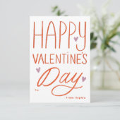 Invitation Photo de Joyeuse Saint-Valentin écrit à la main (Debout devant)