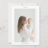 Invitation Photo de Joyeux Joyeux Minimaliste (Devant)