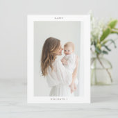 Invitation Photo de Joyeux Joyeux Minimaliste (Debout devant)