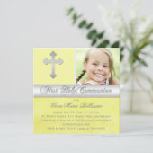 Invitation photo de la 1ère communion sainte d'arg (Debout devant)