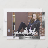 Invitation Photo de la 2e année | Graduation du pinceau de sc (Devant)