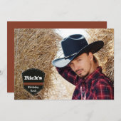 Invitation photo de la bannière occidentale (Devant / Derrière)