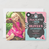 Invitation Photo de la boîte de nuit les années 50 Fifties So (Devant)