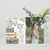 Invitation photo de la fête d'adieu à thème Voyage (Debout devant)