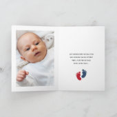 Invitation Photo de la fête d'anniversaire de Baby Boy, sur l (Intérieur)