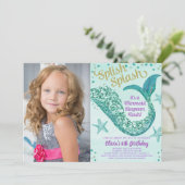 Invitation Photo de la fête d'anniversaire de la servante (Debout devant)