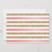 Invitation Photo de la fête d'anniversaire de l'Unicorne, que (Dos)