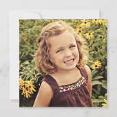 Invitation Photo de la fête d'anniversaire des 10e filles de  (Dos)