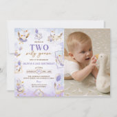 Invitation Photo de la fête d'anniversaire des Deux Oies Idio (Devant)