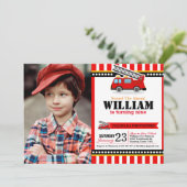 Invitation photo de la fête d'anniversaire du mote (Debout devant)