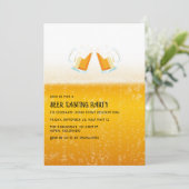 Invitation Photo de la fête de dégustation de bière (Debout devant)