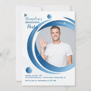 Invitation photo de la Fête de graduation du Grand