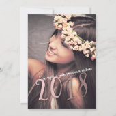 Invitation Photo de la fête de graduation moderne Watercolor  (Dos)