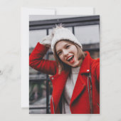 Invitation Photo de la fête de graduation Retro Blue Rose Mod (Dos)