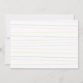 Invitation photo de la fête de Kitten (Dos)