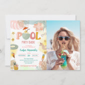 Invitation Photo de la fête de la piscine (Devant)