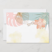 Invitation Photo de la fête de la piscine (Dos)