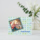 Invitation photo de la fête de la piscine (Debout devant)