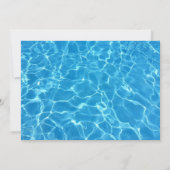 Invitation Photo de la fête de la piscine cool | Nage Anniver (Dos)