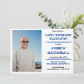 Invitation Photo de la fête de la retraite (Debout devant)