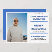 Invitation Photo de la fête de la retraite (Devant / Derrière)