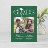 Invitation Photo de la fête de remise des diplômes conjointe (Debout devant)