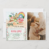 Invitation Photo de la fête des filles du Baby shower de la r (Devant)