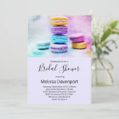 Invitation Photo de la Fête des mariées Colorful Macarons (Debout devant)