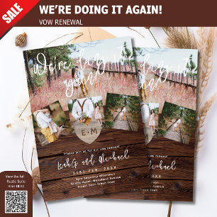 INVITATION PHOTO DE LA FÊTE DES MARIÉES FIANÇAILLES DE RENOUV