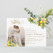 Invitation Photo de la Fête des mariées principale Squeeze Ci (Debout devant)